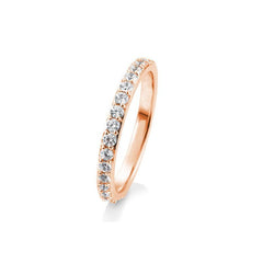 18 Karat Gold Memoire Ring mit Diamanten - 41/85001