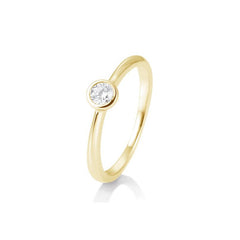 Breuning 18 Karat Gold Solitär-Ring mit Diamant - 41/85771-6