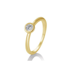 Breuning 18 Karat Gold Solitär-Ring mit Diamant - 41/85771-6