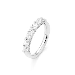 Facet 18K Weissgold Damenring mit Diamanten