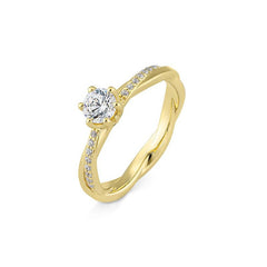 Breuning 6er Krappe Verlobungsring mit Diamanten - 41/06252