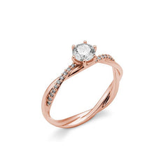 Breuning 6er Krappe Verlobungsring mit Diamanten - 41/06252