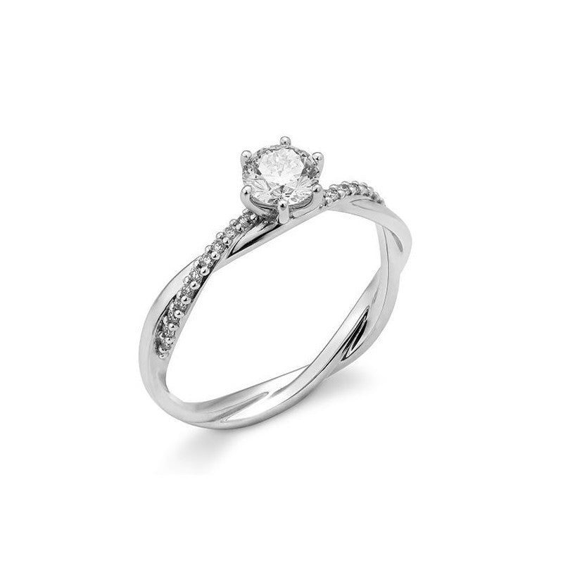 Breuning 6er Krappe Verlobungsring mit Diamanten - 41/06252