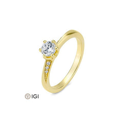 Breuning 6er Krappe Verlobungsring mit Diamanten - 41/06255