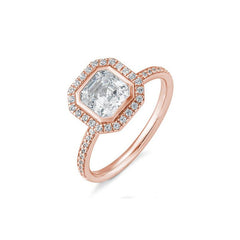 Breuning Asscher Verlobungsring mit Diamanten - 41/06326