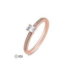 Breuning Baguette Verlobungsring mit Diamanten - 41/06231