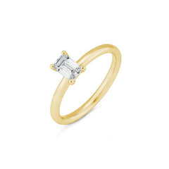 Breuning Emerald Verlobungsring mit Labordiamanten - 41063200