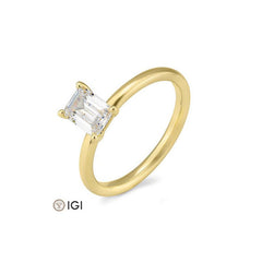 Breuning Emerald Verlobungsring mit Labordiamanten - 41063200