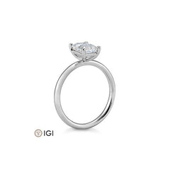 Breuning Emerald Verlobungsring mit Labordiamanten - 41063200