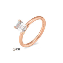 Breuning Emerald Verlobungsring mit Labordiamanten - 41063200