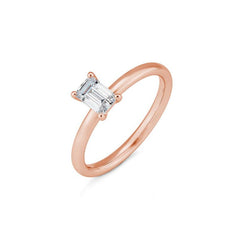 Breuning Emerald Verlobungsring mit Labordiamanten - 41063200