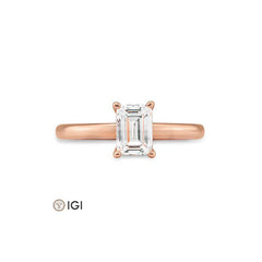 Breuning Emerald Verlobungsring mit Labordiamanten - 41063200