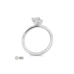 Breuning Emerald Verlobungsring mit Labordiamanten - 41063200