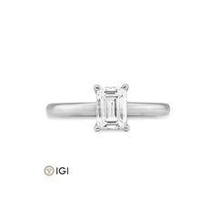 Breuning Emerald Verlobungsring mit Labordiamanten - 41063200