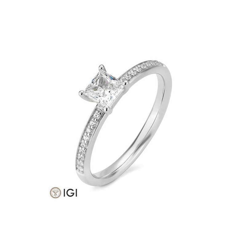 Breuning Carré Verlobungsring mit Diamanten - 41/06246