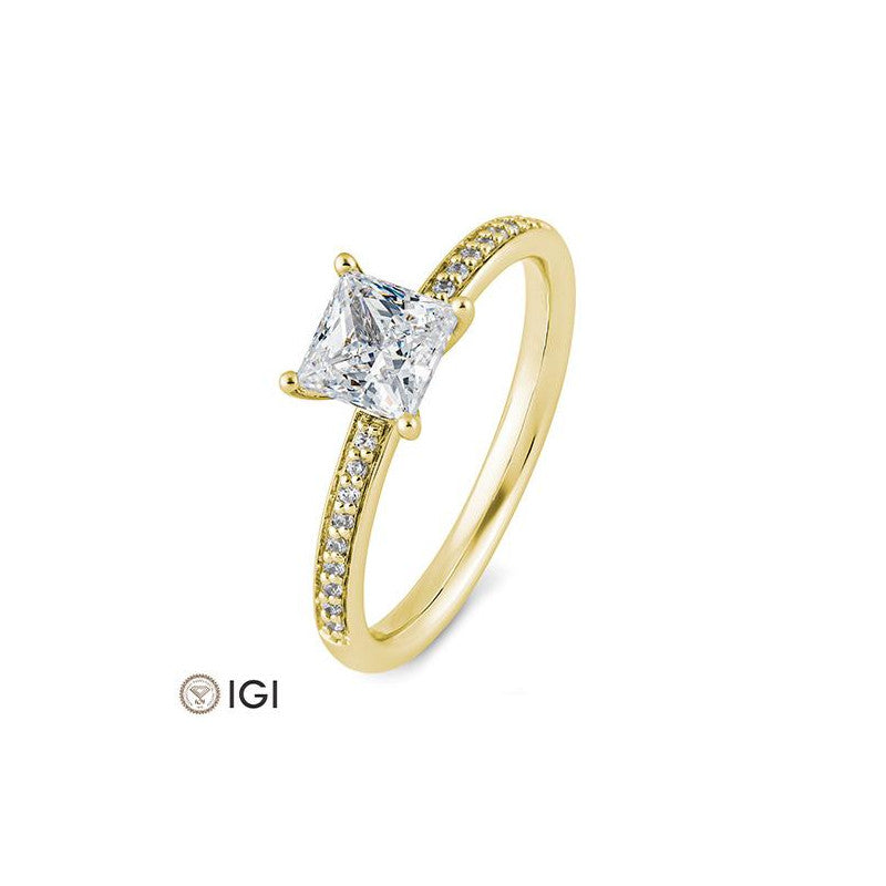 Breuning Carré Verlobungsring mit Diamanten - 41/06246