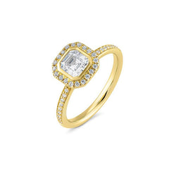 Breuning Carre Verlobungsring mit Labordiamanten - 41063260