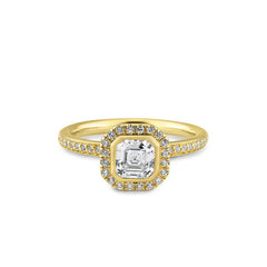 Breuning Carre Verlobungsring mit Labordiamanten - 41063260