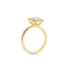 Breuning Carre Verlobungsring mit Labordiamanten - 41063260