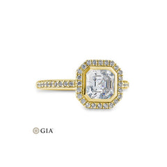 Breuning Carre Verlobungsring mit Labordiamanten - 41063260