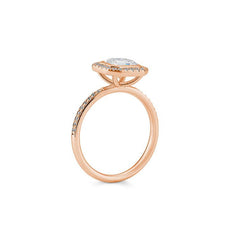 Breuning Carre Verlobungsring mit Labordiamanten - 41063260
