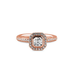 Breuning Carre Verlobungsring mit Labordiamanten - 41063260