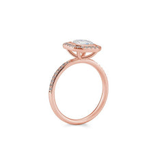 Breuning Carre Verlobungsring mit Labordiamanten - 41063260