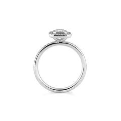 Breuning Carre Verlobungsring mit Labordiamanten - 41063260