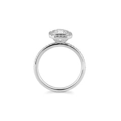 Breuning Carre Verlobungsring mit Labordiamanten - 41063260