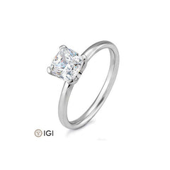 Breuning Cushion Verlobungsring mit Labordiamanten - 41063170