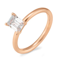 Breuning Emerald Verlobungsring mit Labordiamanten - 41063200