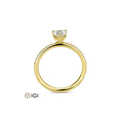 Breuning Herz Verlobungsring mit Labordiamanten - 41062420