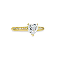 Breuning Herz Verlobungsring mit Labordiamanten - 41062420