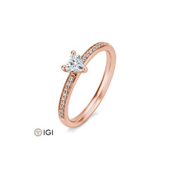 Breuning Herz Verlobungsring mit Labordiamanten - 41062420