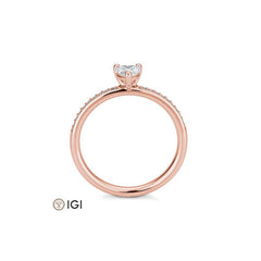 Breuning Herz Verlobungsring mit Labordiamanten - 41062420