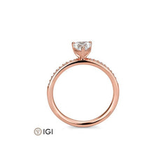 Breuning Herz Verlobungsring mit Labordiamanten - 41062420