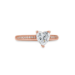 Breuning Herz Verlobungsring mit Labordiamanten - 41062420