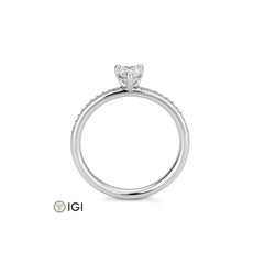 Breuning Herz Verlobungsring mit Labordiamanten - 41062420