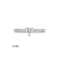 Breuning Herz Verlobungsring mit Labordiamanten - 41062420