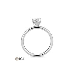 Breuning Herz Verlobungsring mit Labordiamanten - 41062420