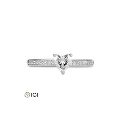 Breuning Herz Verlobungsring mit Labordiamanten - 41062420