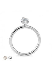 Breuning Navette Verlobungsring mit Diamanten