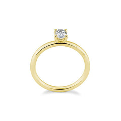 Breuning Oval Verlobungsring mit Labordiamanten - 41063230