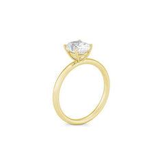 Breuning Oval Verlobungsring mit Labordiamanten - 41063230