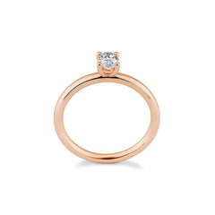 Breuning Oval Verlobungsring mit Labordiamanten - 41063230