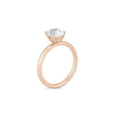 Breuning Oval Verlobungsring mit Labordiamanten - 41063230