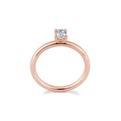 Breuning Oval Verlobungsring mit Labordiamanten - 41063230