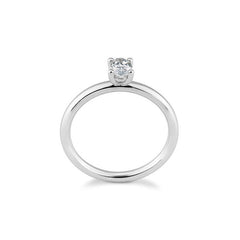 Breuning Oval Verlobungsring mit Labordiamanten - 41063230