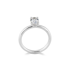 Breuning Oval Verlobungsring mit Labordiamanten - 41063230