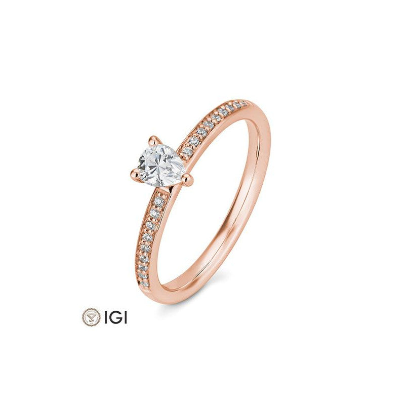 Breuning Tropfen Verlobungsring mit Diamanten - 41/06243